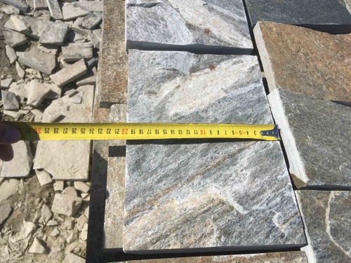 Плитка пилёная златолит Уральский для цоколя, отмостки купить в Краснодарском крае